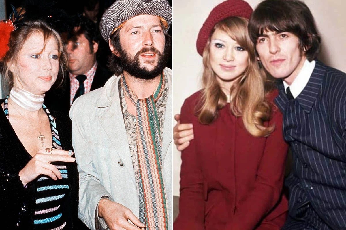 Pattie Boyd Eric Clapton and George Harrison