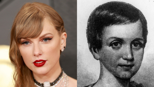 Taylor Swift and poet Emily Dickinson