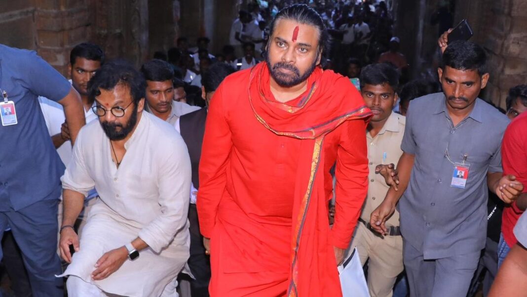 ‘Breathless, covered in sweat,’ Pawan Kalyan concludes 11-day penance at Tirupati Temple accompanied by daughters