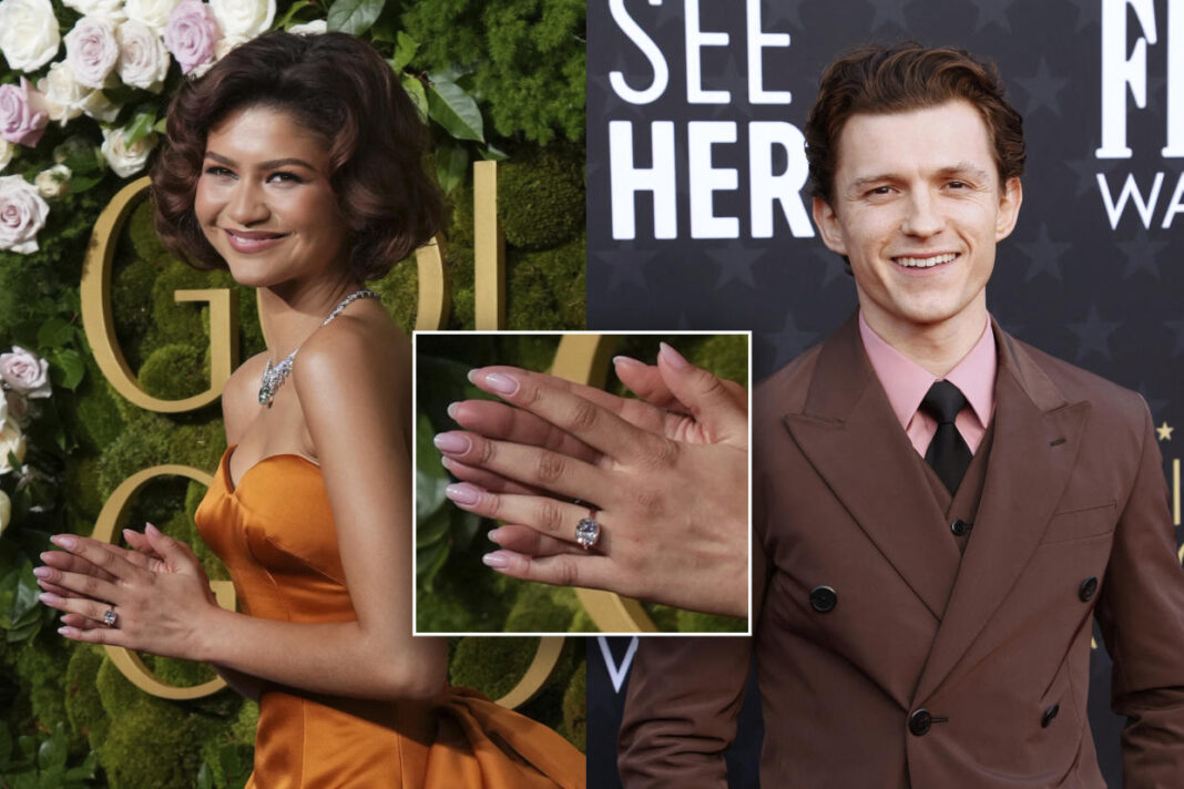 Zendaya and Tom Holland Are Engaged After She Shows Off a Diamond Ring at the Golden Globes: Reports