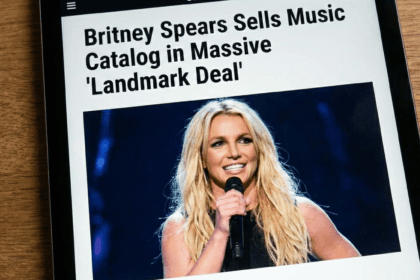 Britney Spears performing on stage during a concert tour.