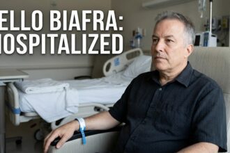 A portrait of Jello Biafra performing on stage, highlighting his legacy in the punk rock community.