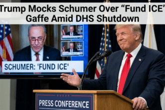 Trump mocks Schumer