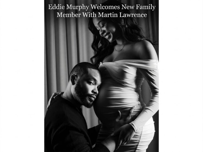 A sophisticated digital infographic showing the intersecting family trees and box-office legacies of Eddie Murphy and Martin Lawrence.