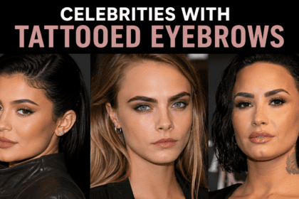 A professional illustration showcasing various eyebrow shapes and styles.