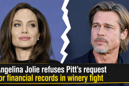 A file photo of Angelina Jolie and Brad Pitt appearing together during their marriage.
