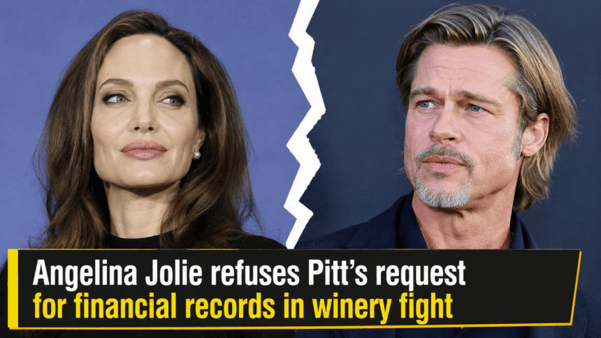 A file photo of Angelina Jolie and Brad Pitt appearing together during their marriage.