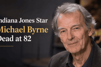 A portrait of actor Michael Byrne, known for his distinguished stage and screen career.