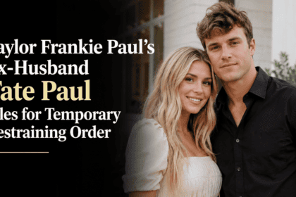 A split image showing Taylor Frankie Paul and Tate Paul, highlighting the recent legal filings regarding their co-parenting and custody arrangements.